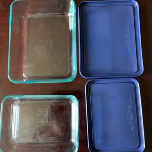 Pyrex backing dish with lids NEW